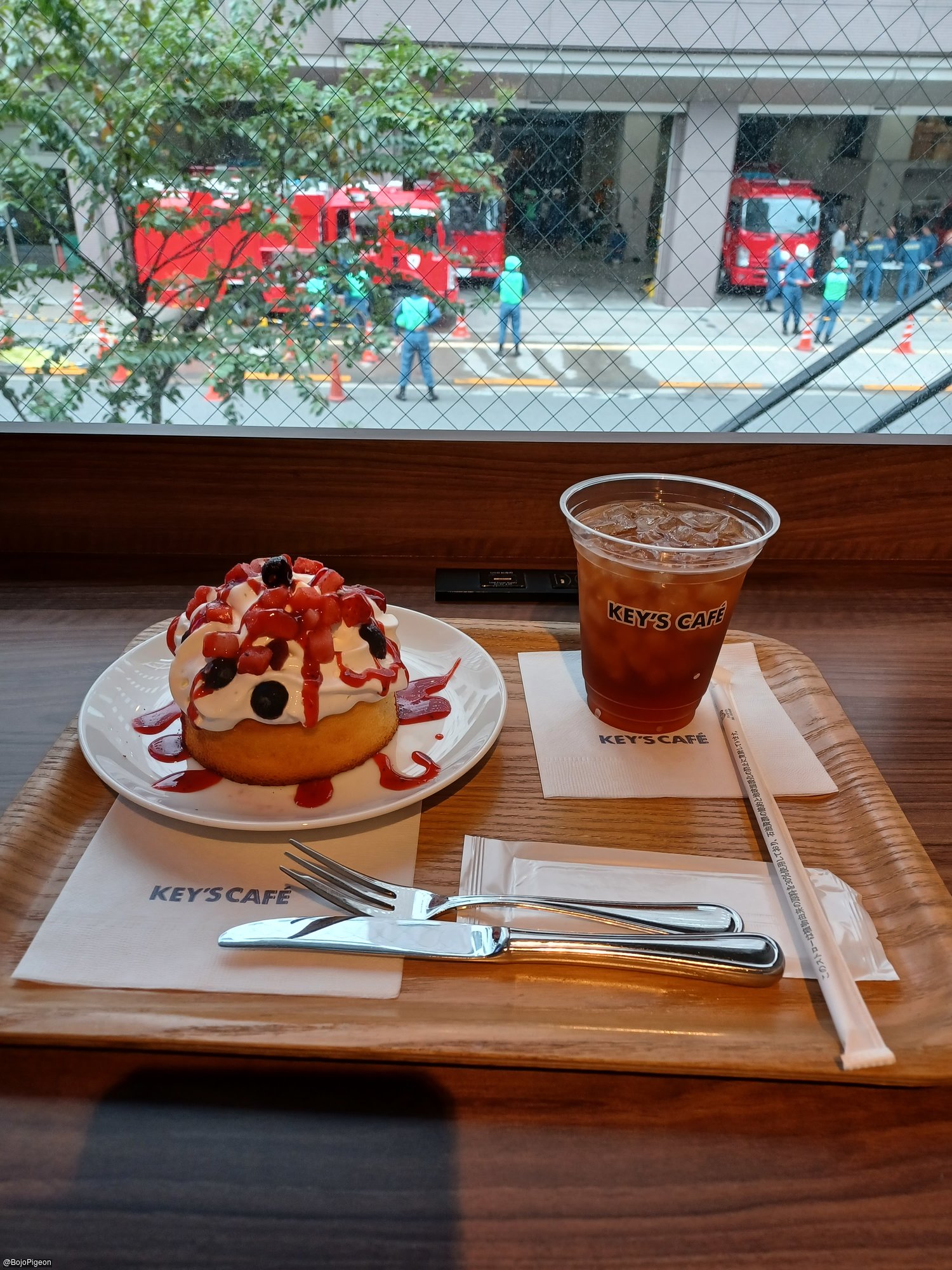 Fluffy pancake at Key's Cafe